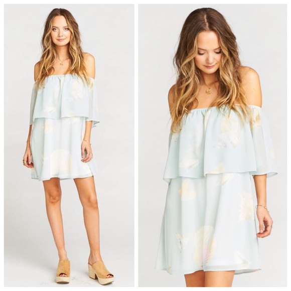 show me your mumu blue seashell dress - Picture 2 of 3